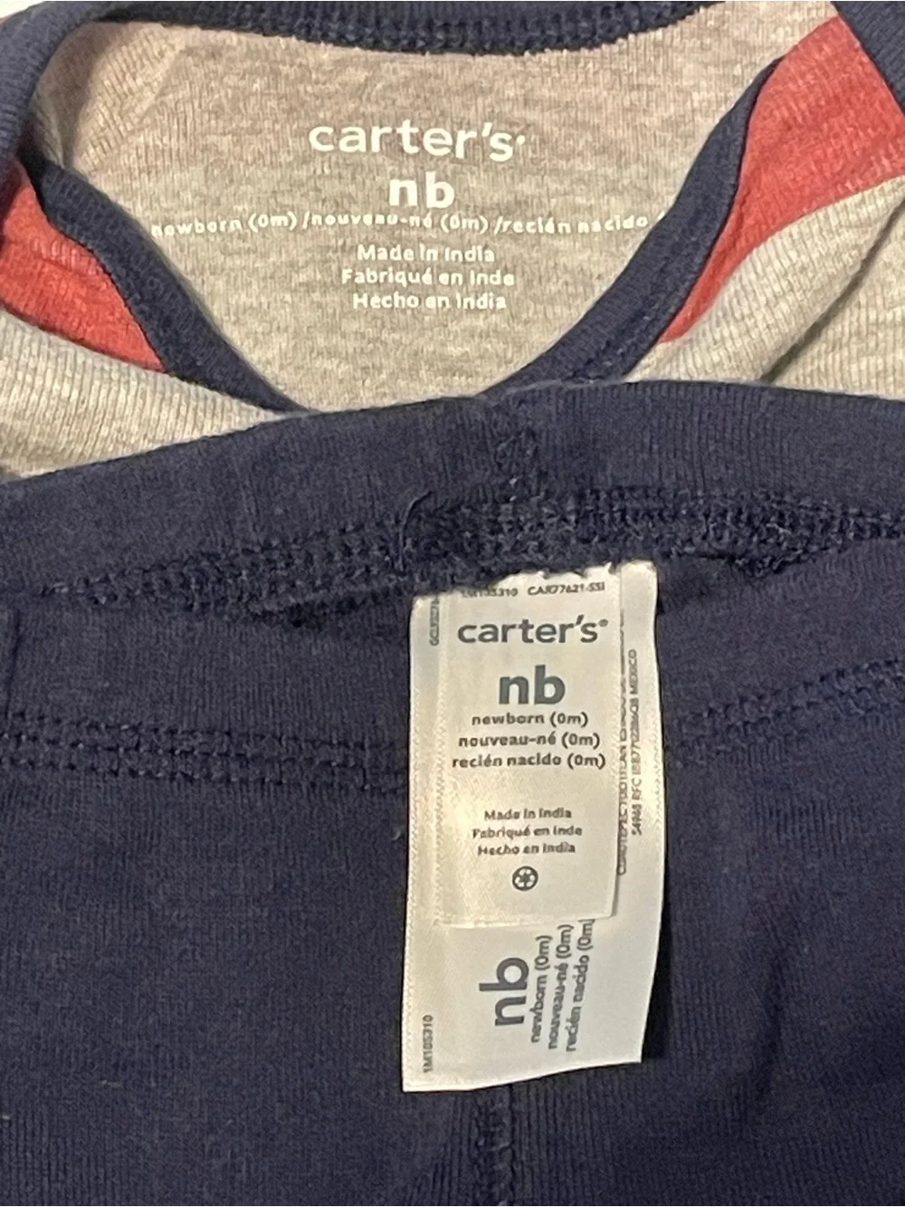 4 pc Carters NB pant sets